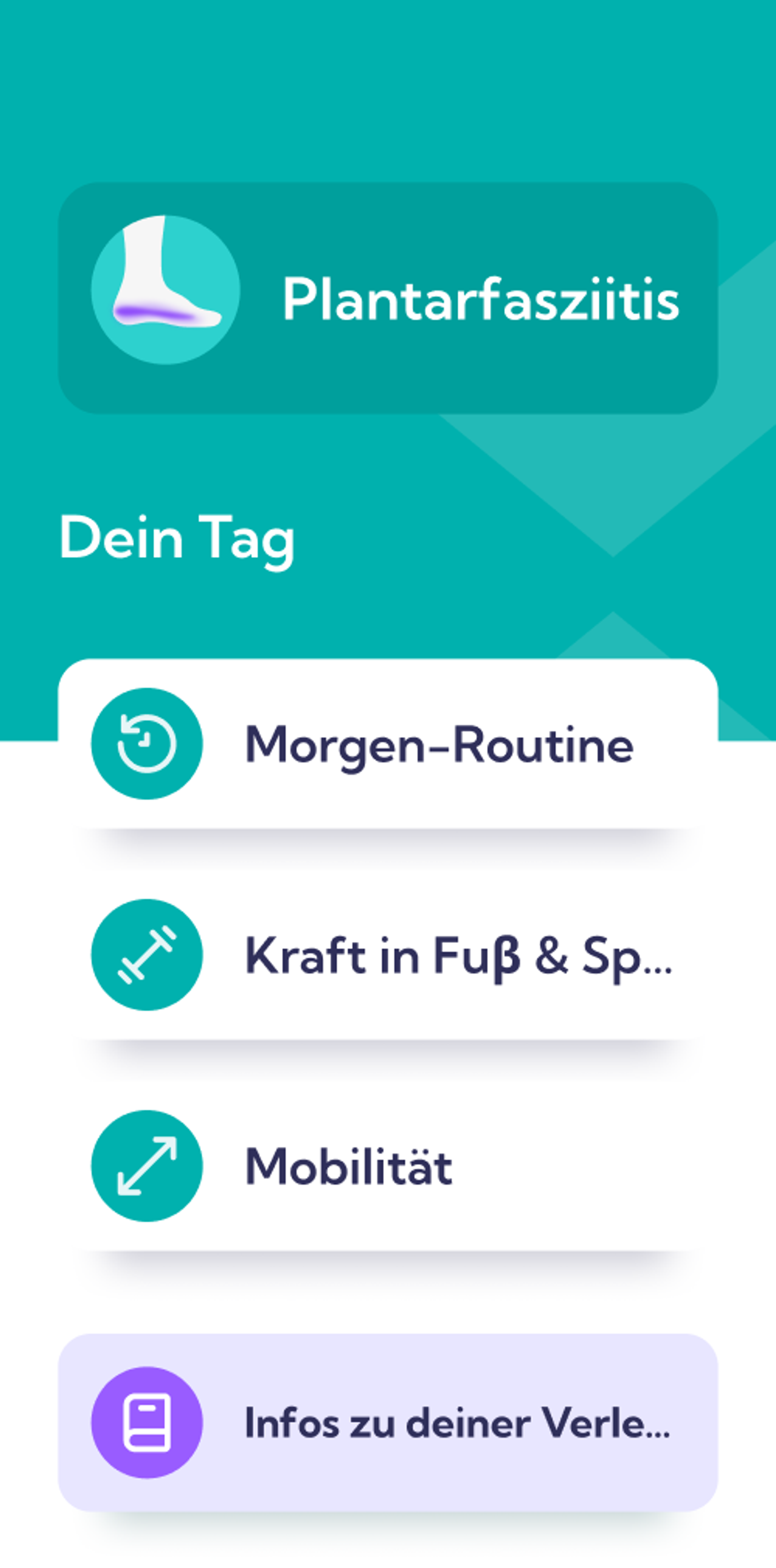 Plantarfasziitis Reha-Plan Dashboard App
