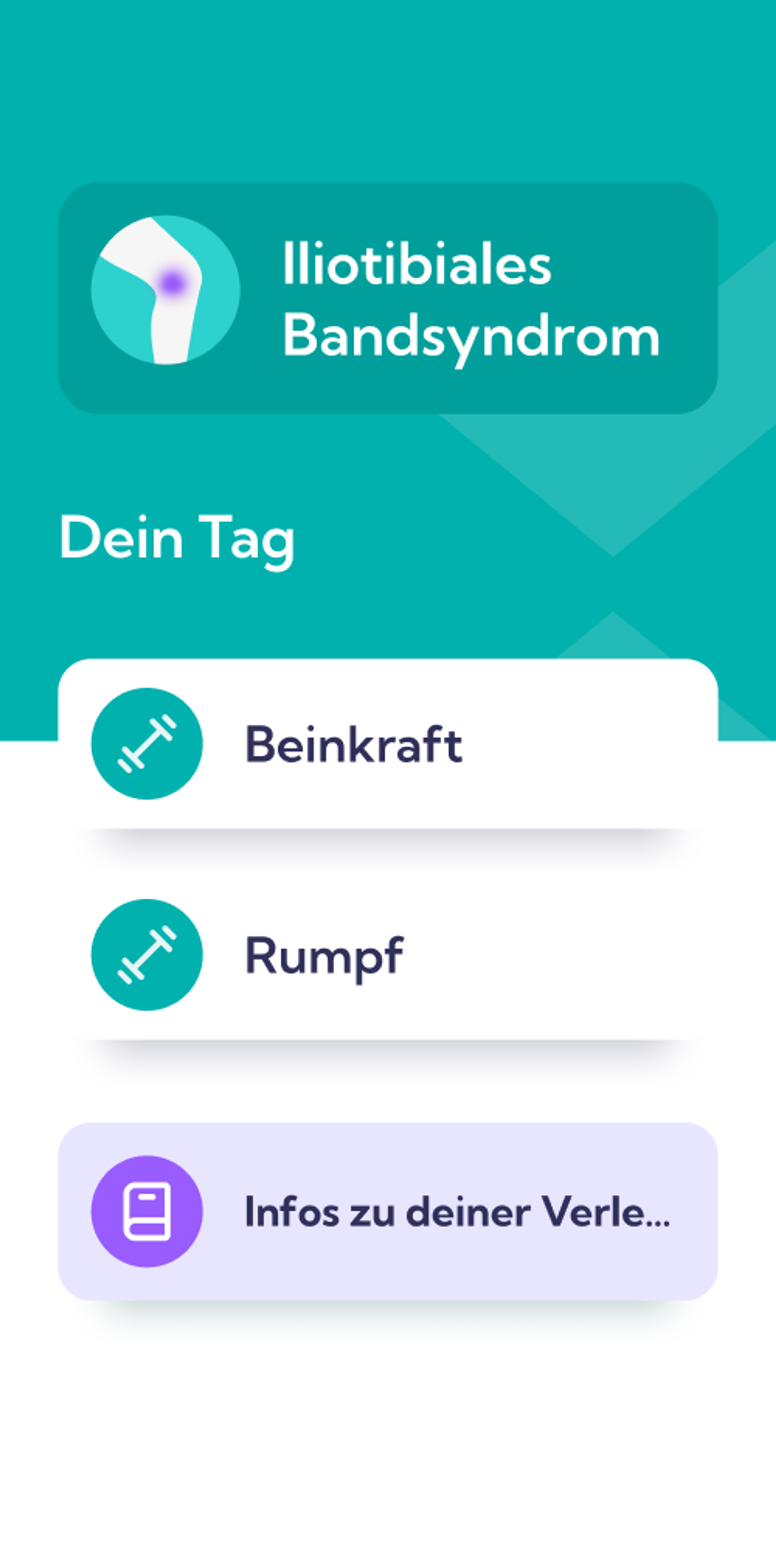 Läuferknie – App Dashboard