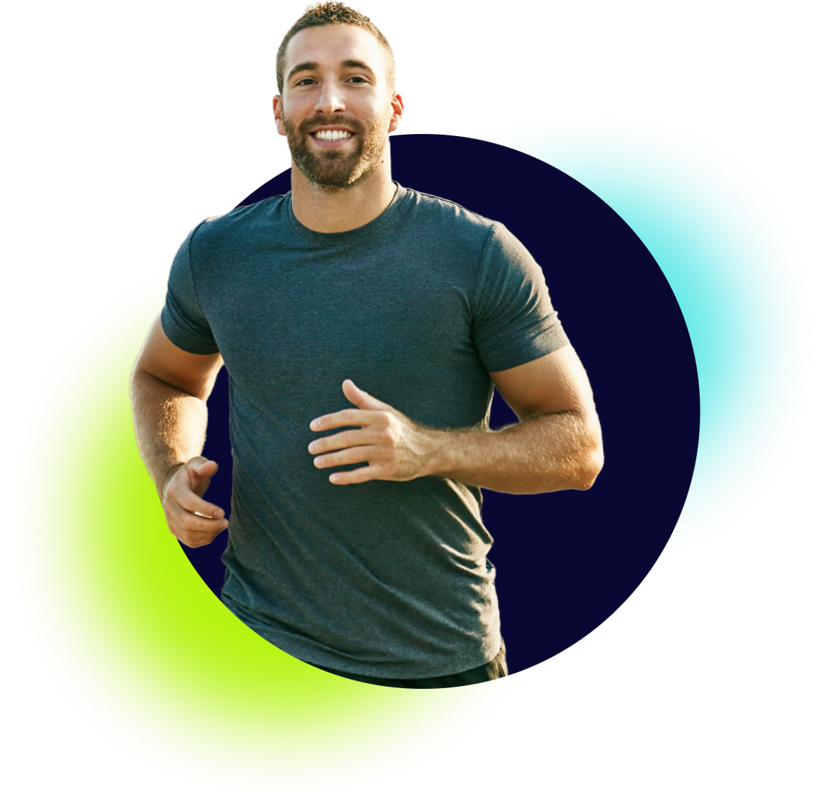 Ein Läufer nutzt den Halbmarathon Plan in der Exakt App, um für den Lauf zu trainieren.