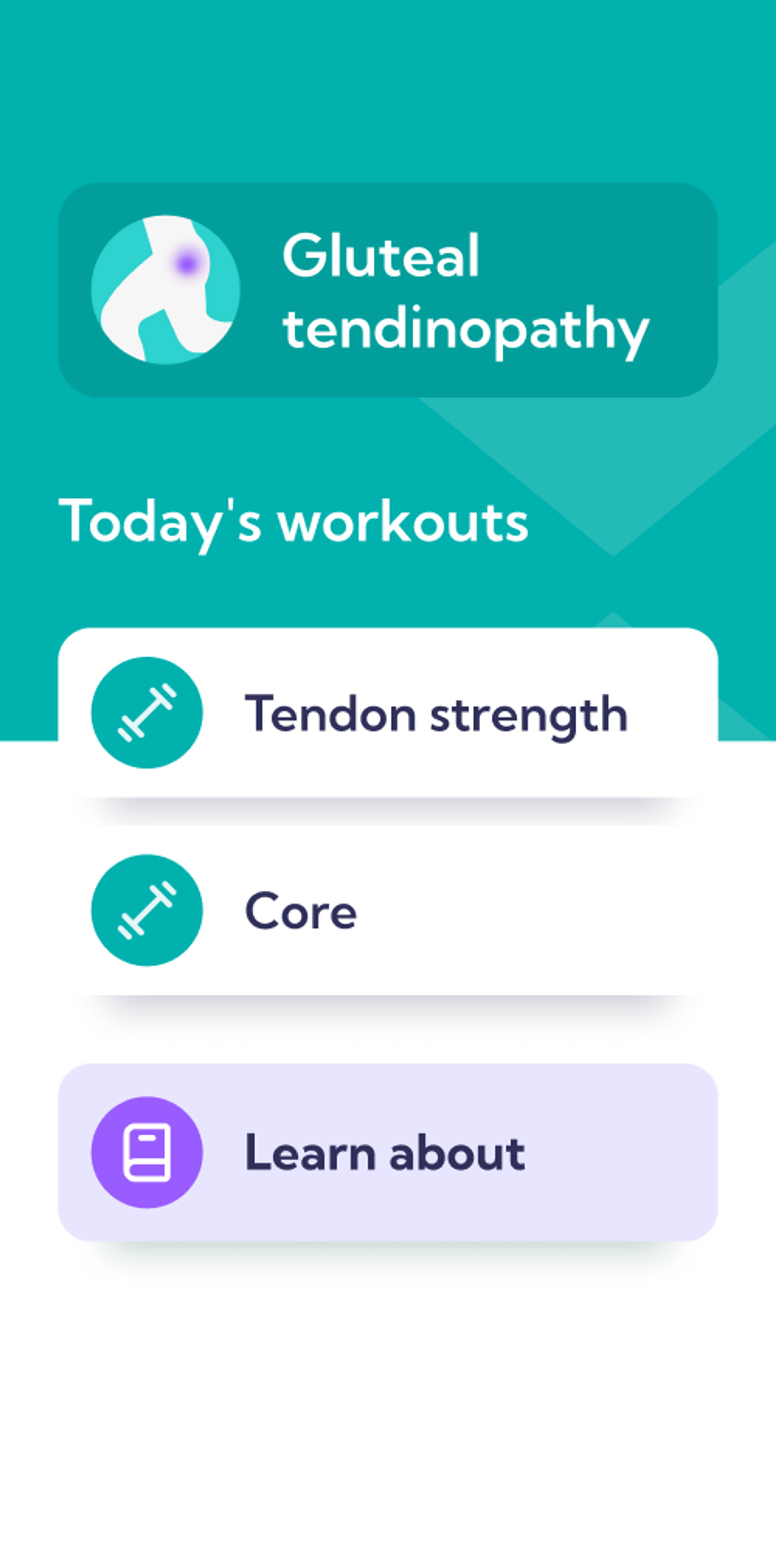 Gluteal Tendinopathy – Dashboard View