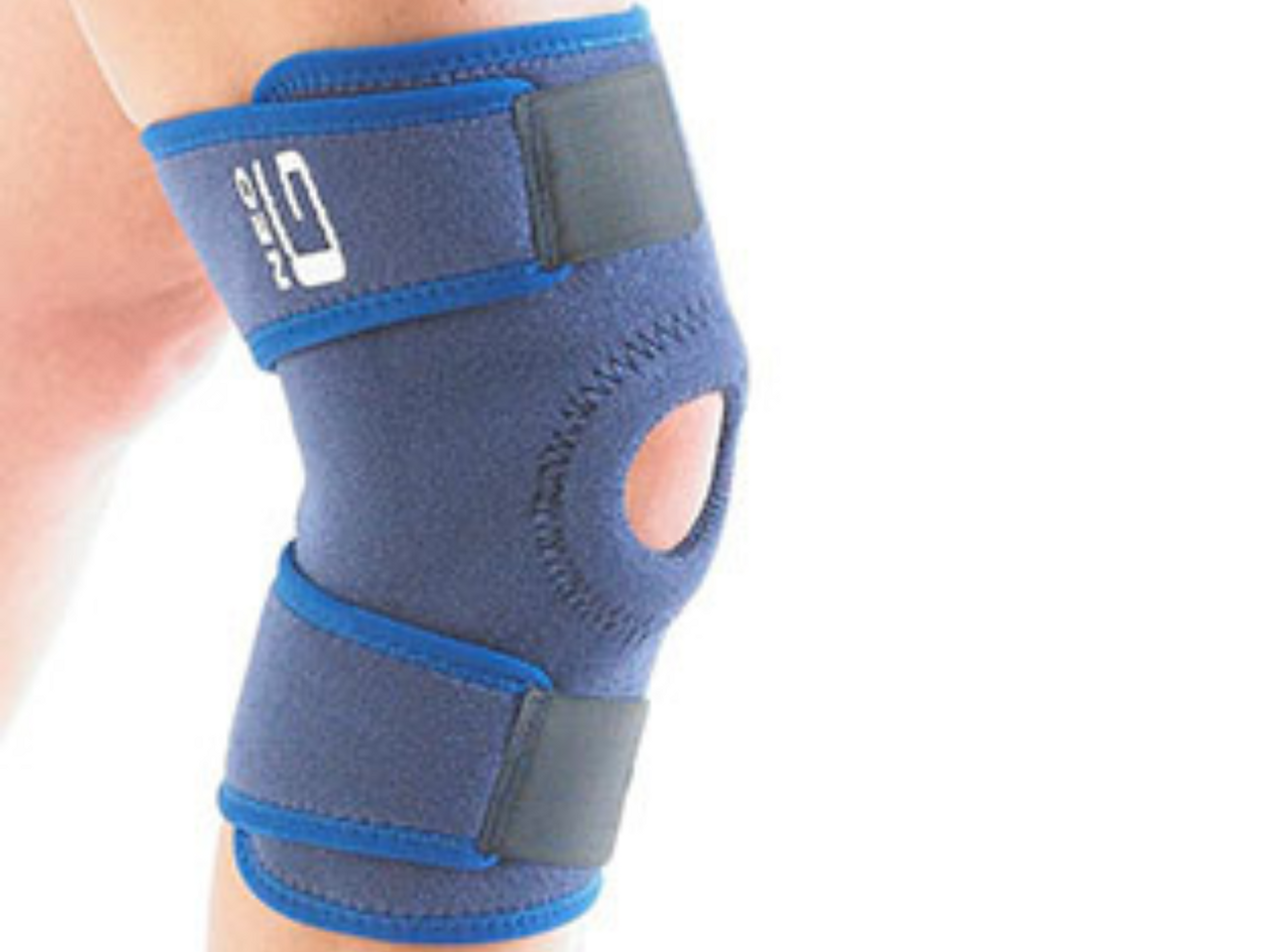 Soft knee brace without hinge.