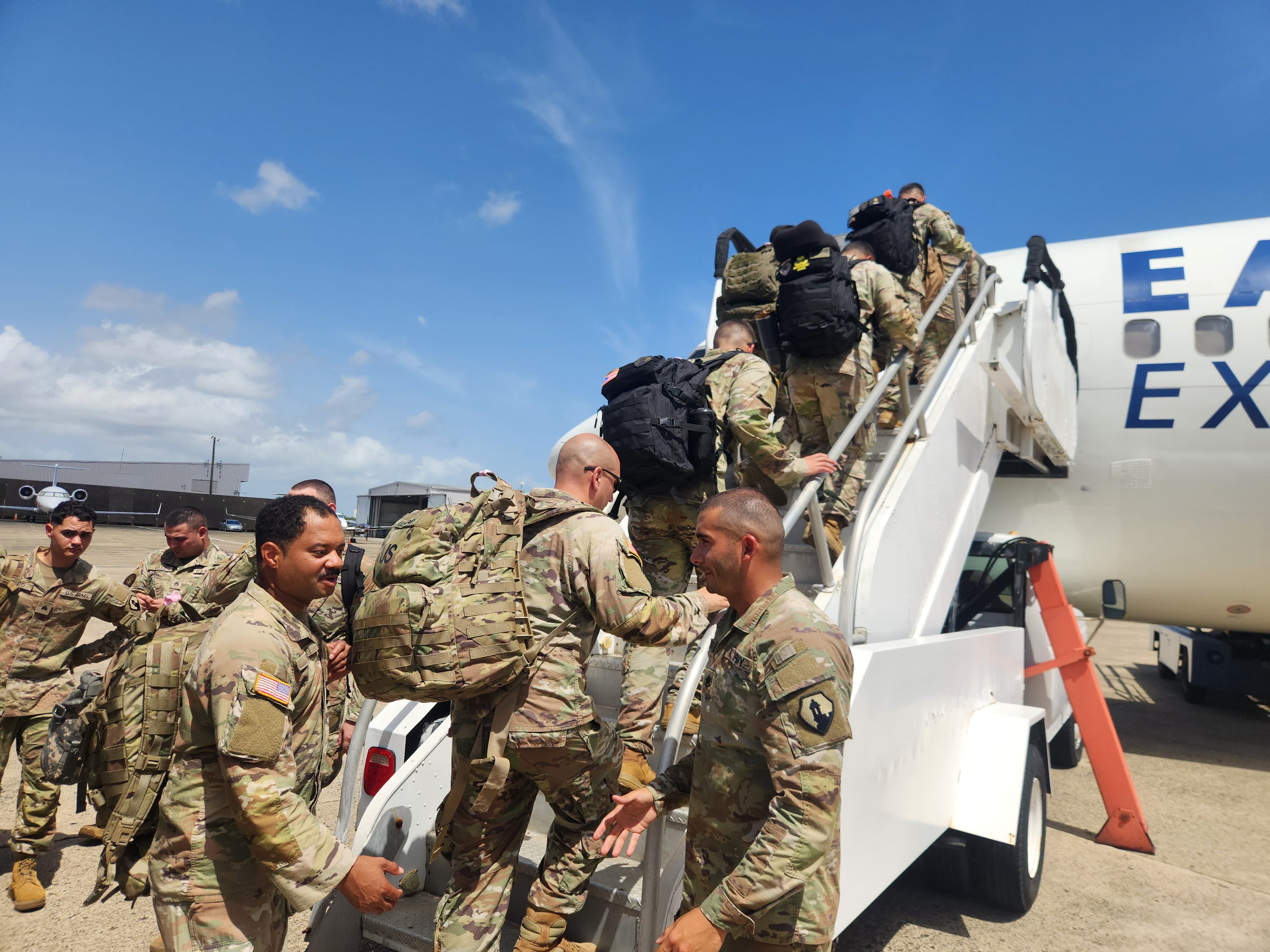 Reserva del Ejército moviliza a más de 60 soldados desde Fuerte Buchanan hacia el Comando Central