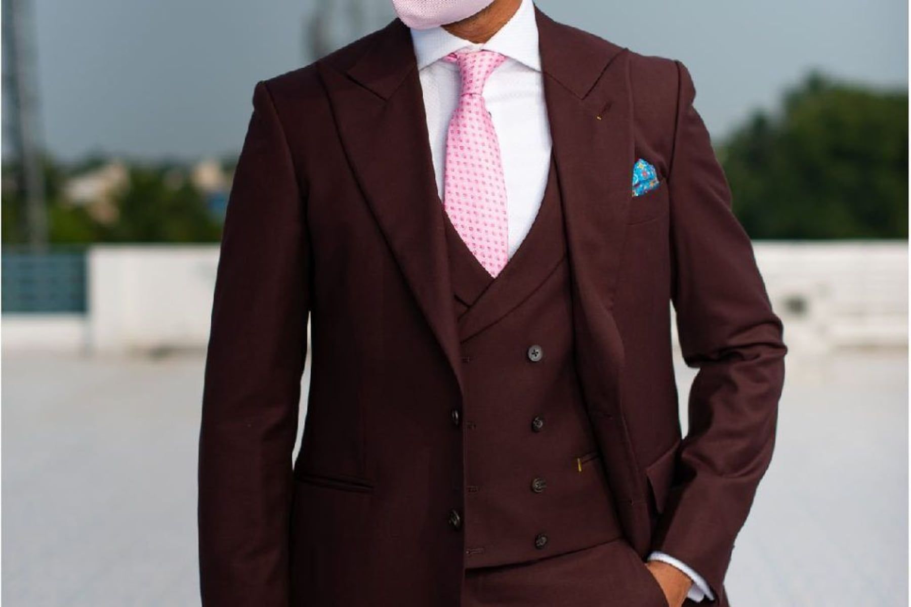 Three Piece Brown Wedding Suit – Design Details