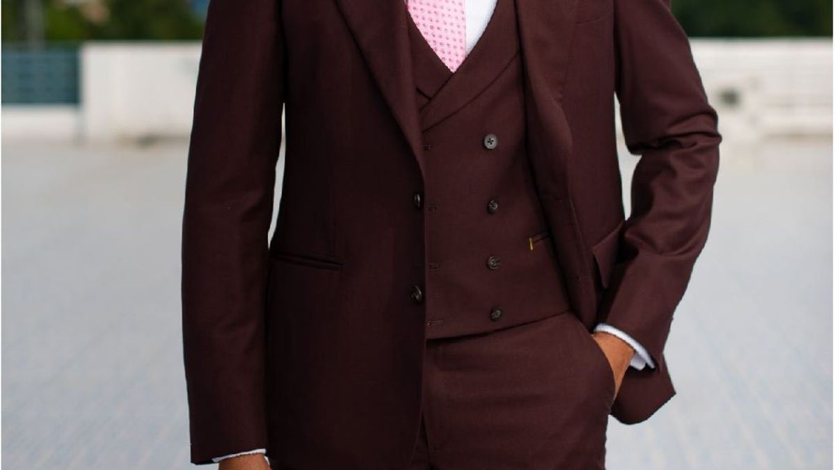 Three Piece Brown Wedding Suit – Design Details