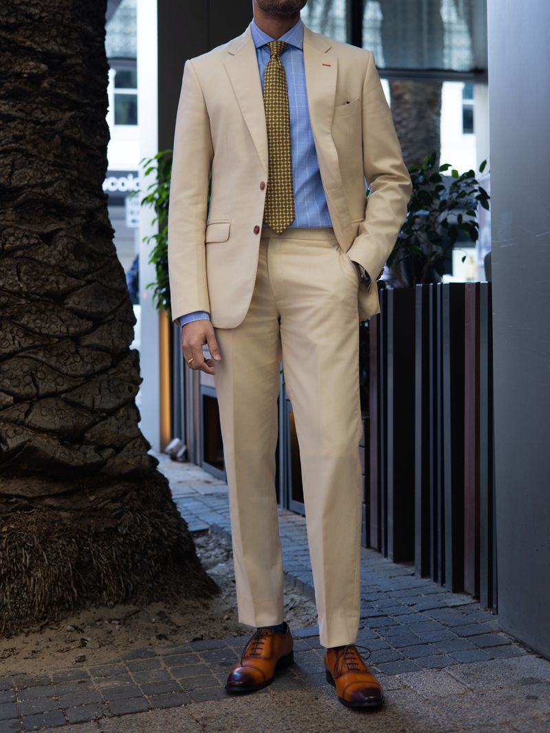 Light Beige Two Piece Suit
