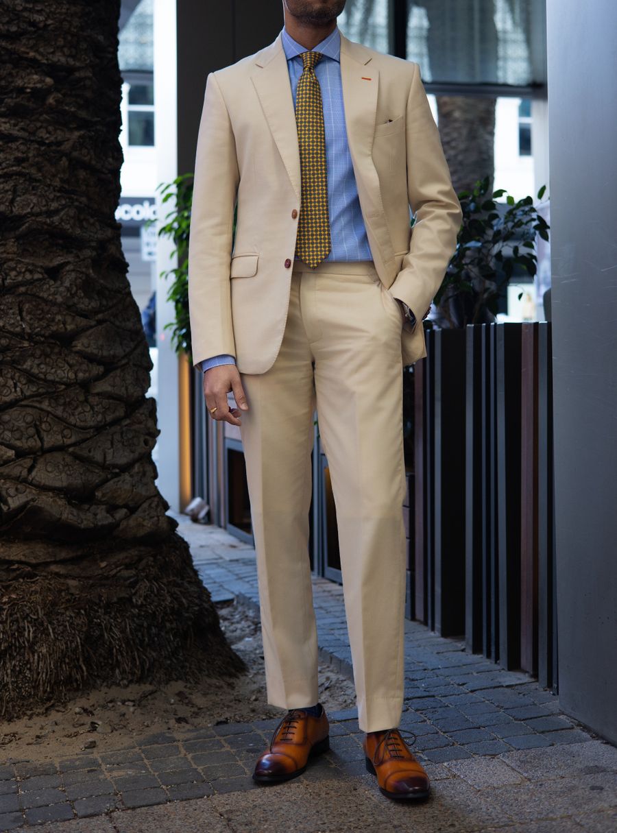 Light Beige Two Piece Suit