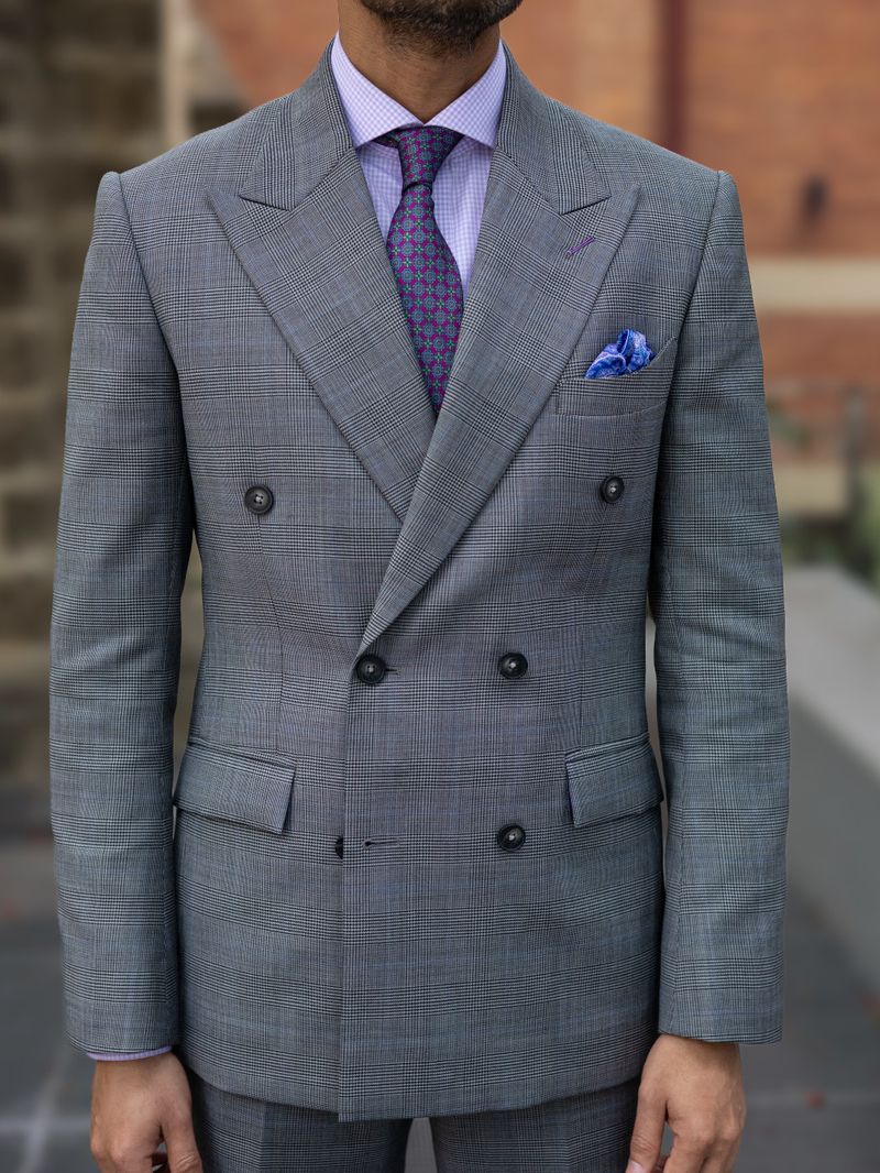 Grey Glen Check Two Piece Suit