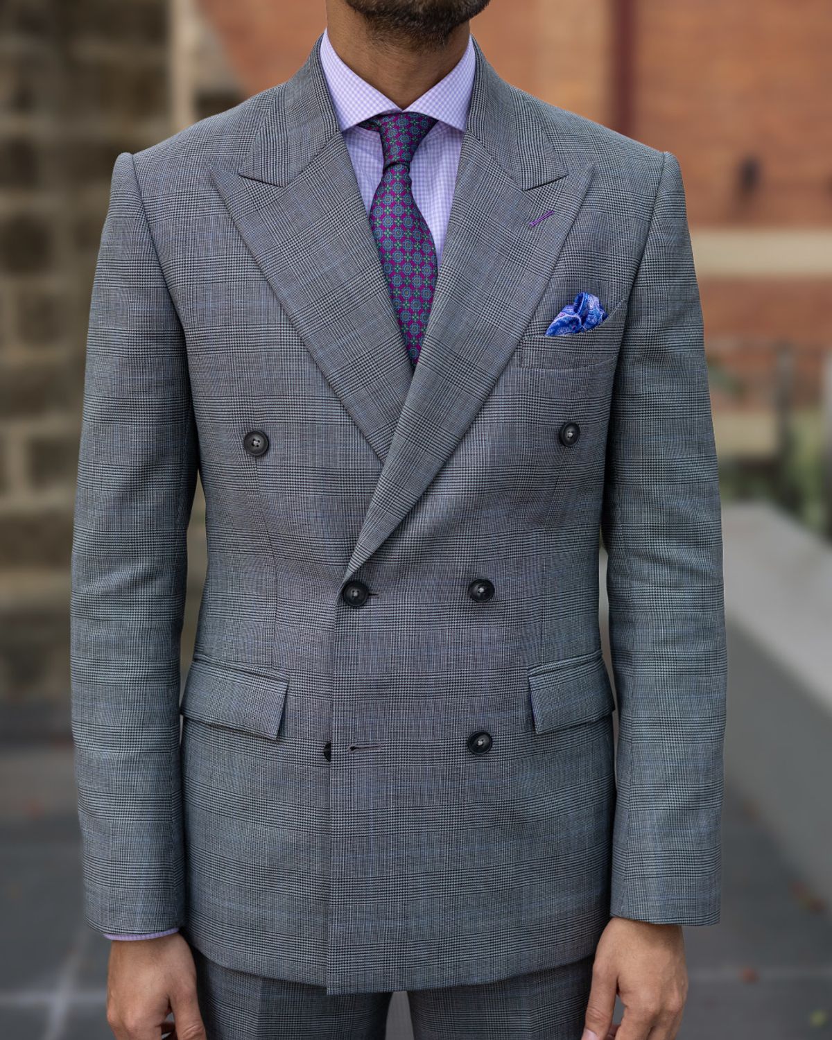 Grey Glen Check Two Piece Suit