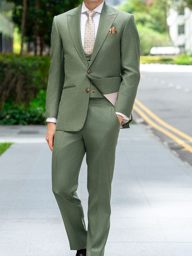 Light Green 3pc wedding suit