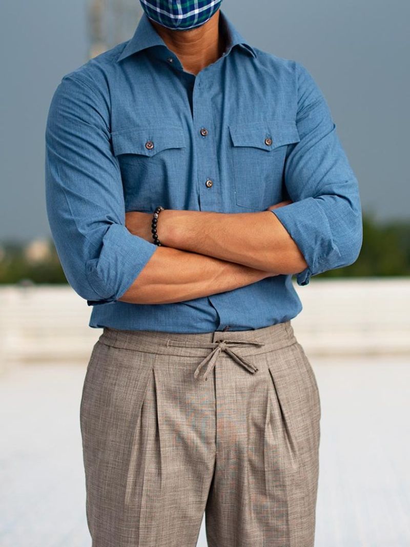Blue Chambray Tailor Made Shirt