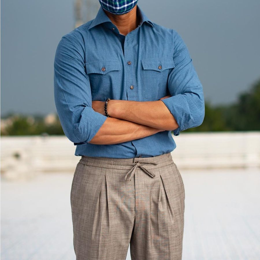Blue Chambray Tailor Made Shirt