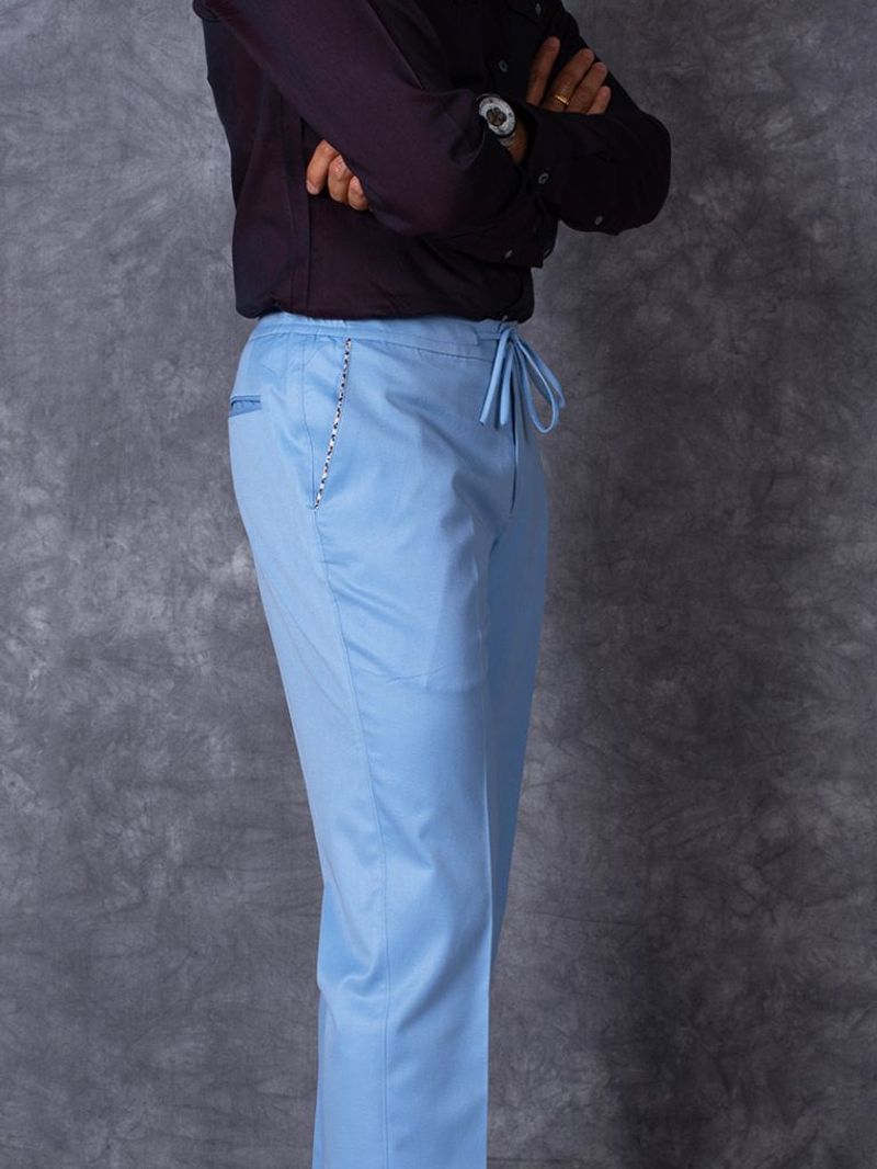 Light Blue Chino Trouser Tailor Made