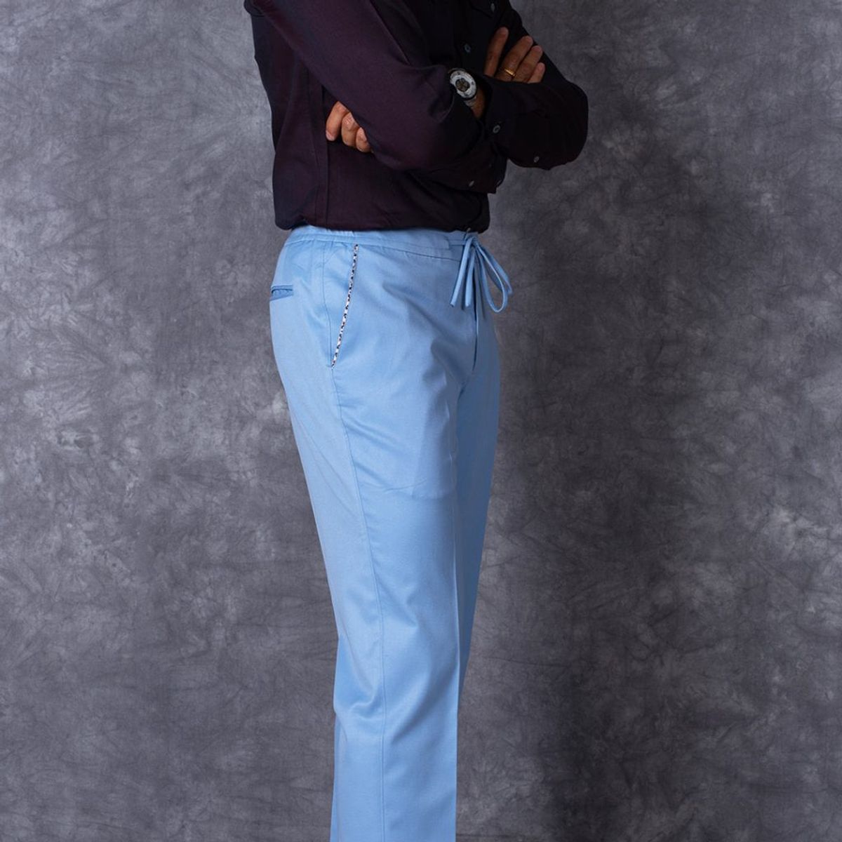 Light Blue Chino Trouser Tailor Made