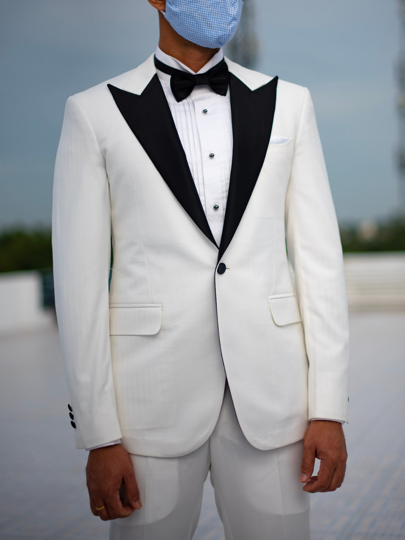 White Peak Lapel Tuxedo