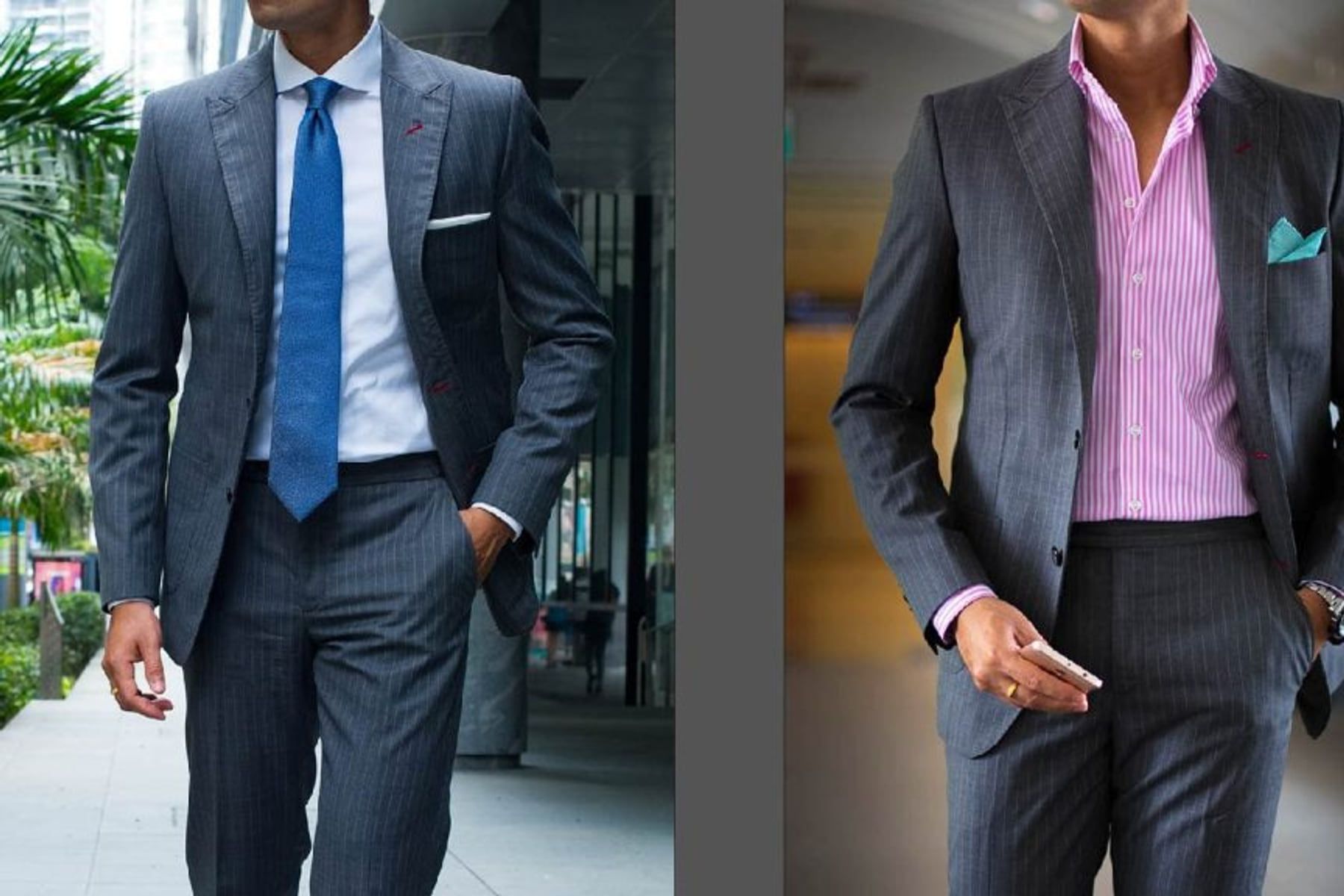 Designing a Grey Striped Suit