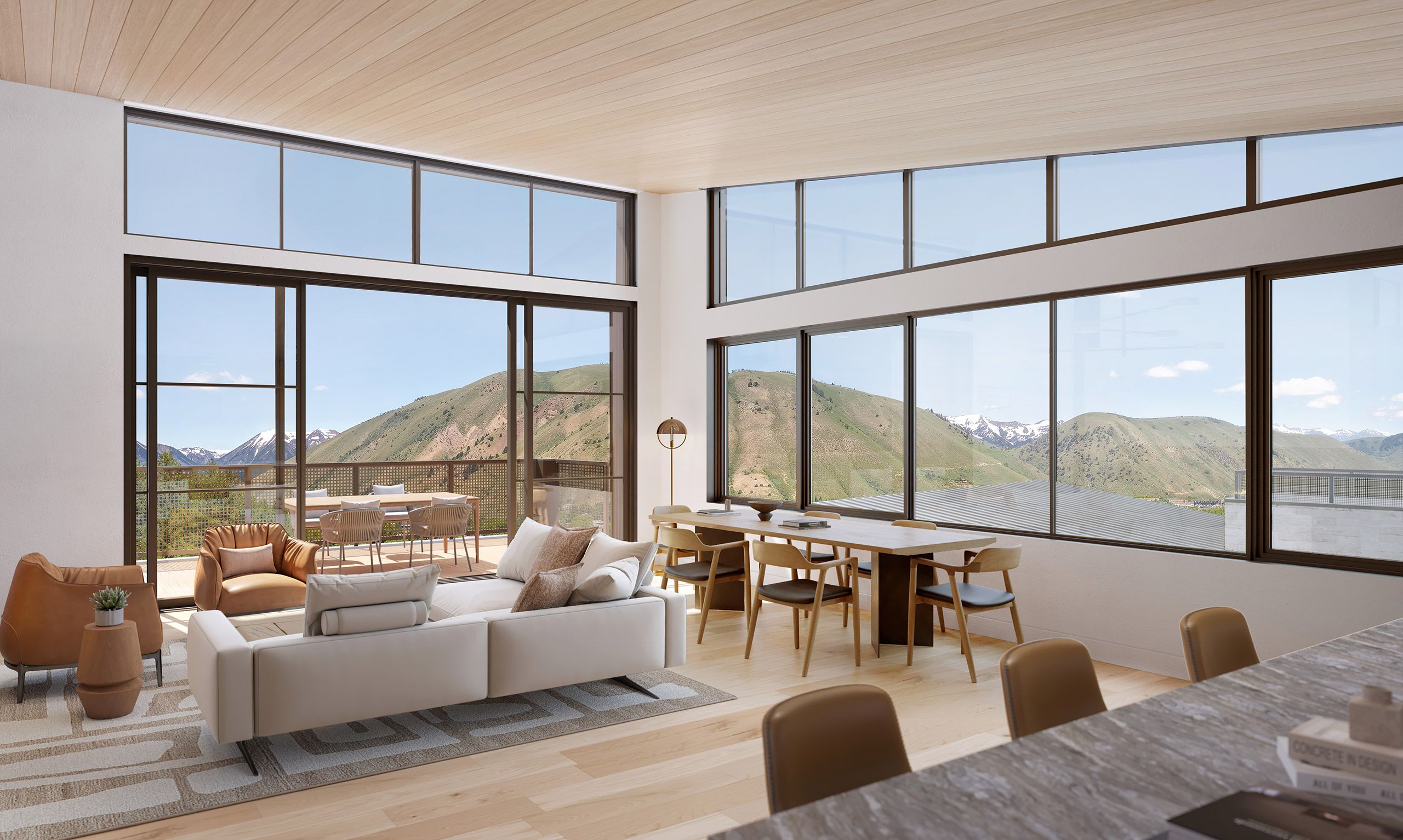 Cadence development exterior with Teton mountain views in Jackson Hole Wyoming