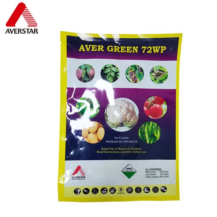 Mancozeb + Cymoxanil 64% / 8% WP Fungicide product packaging