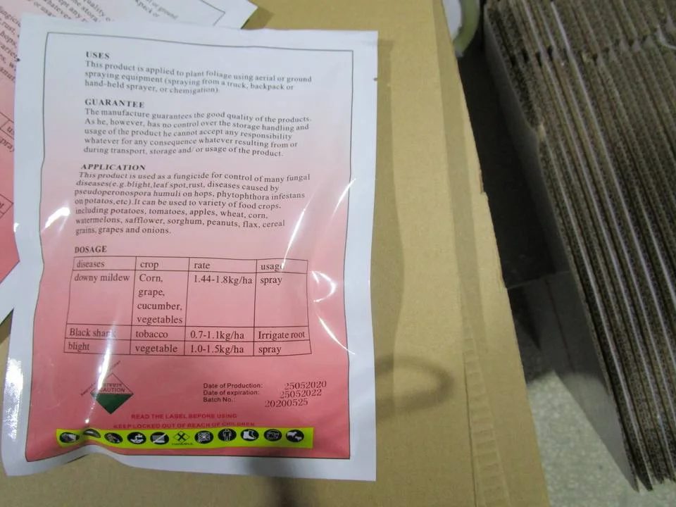 Cymoxanil + Mancozeb 8% / 64% WP Fungicide reference packaging view 3