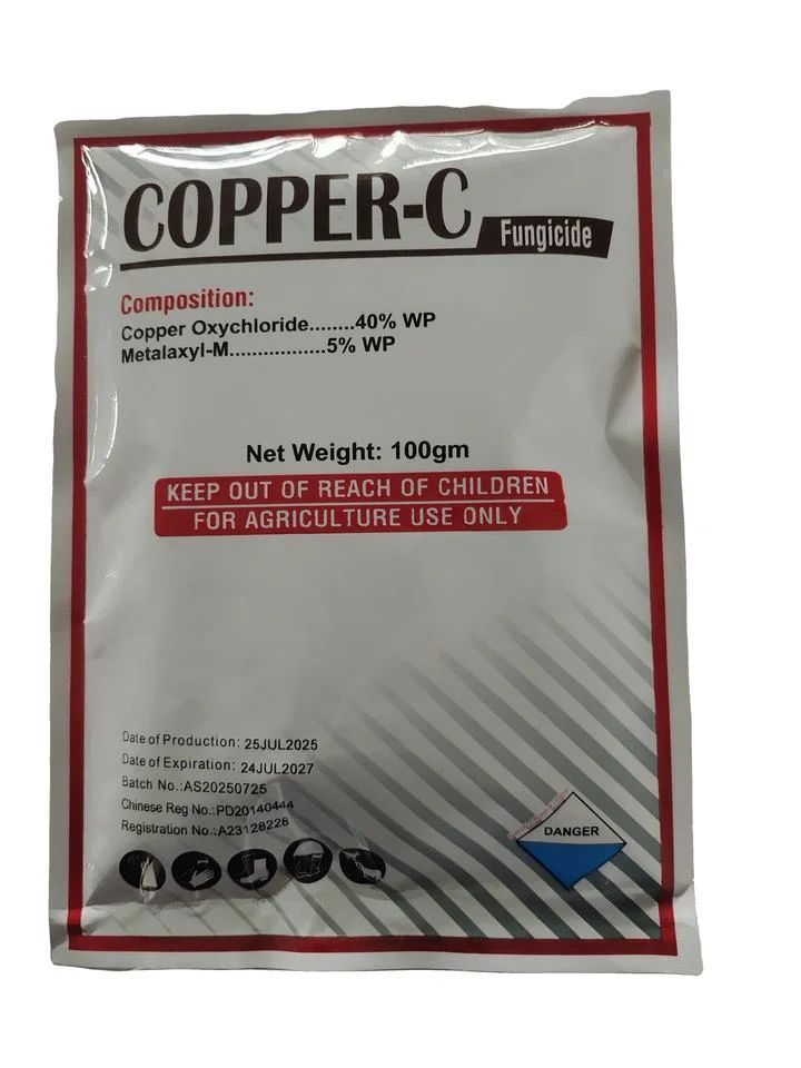 Copper Oxychloride + Metalaxyl-M 35% / 15% WP Fungicide product packaging