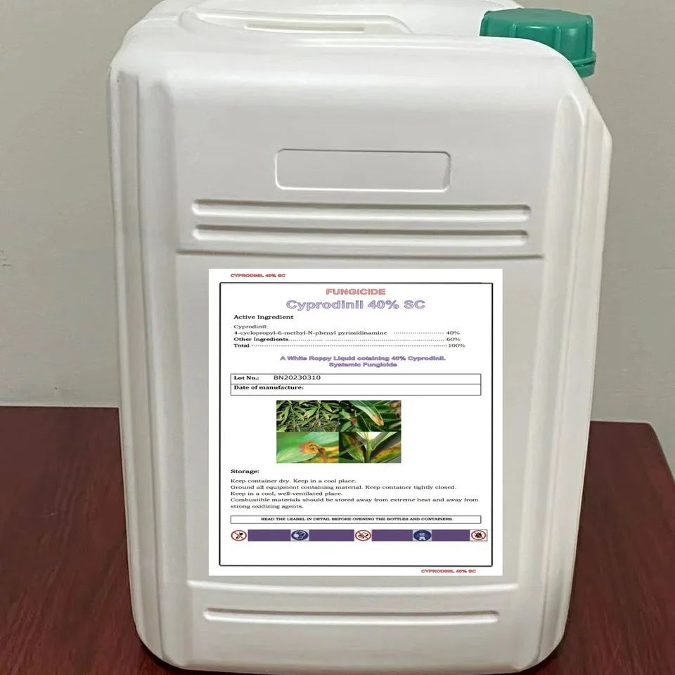 Cyprodinil 98% TC Fungicide product packaging
