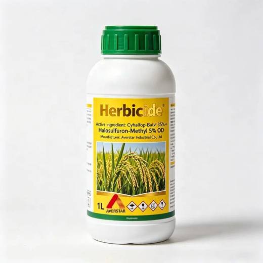 Cyhalofop-Butyl + Penoxsulam 35% / 5% OD Herbicide product packaging