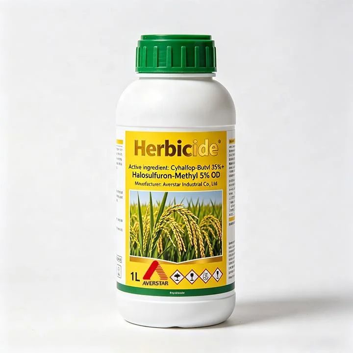 Cyhalofop-Butyl + Penoxsulam 35% / 5% OD Herbicide product packaging