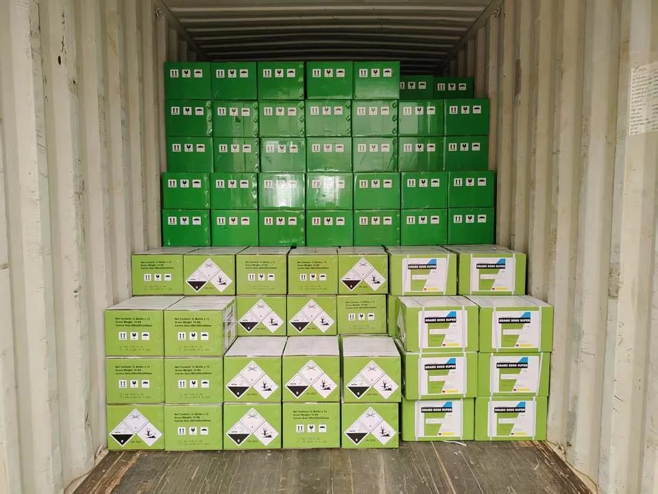 Nicosulfuron + Mesotrione 40g/L / 60g/L OD Herbicide reference packaging view 3