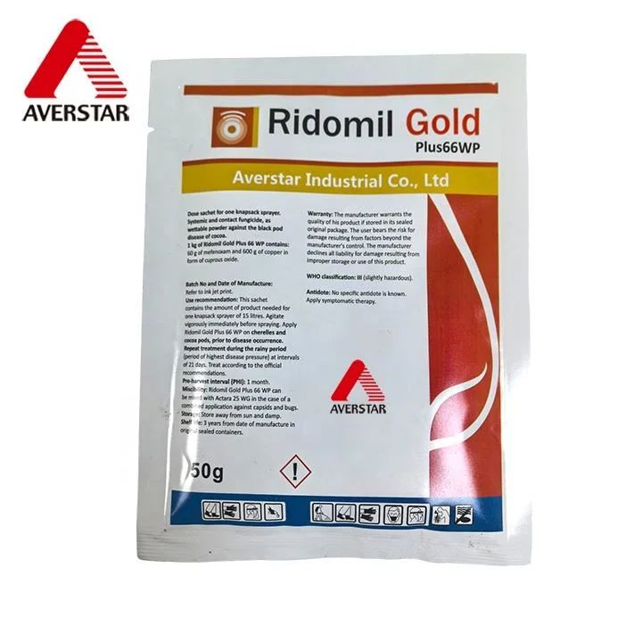 Cuprous Oxide + Metalaxyl-M 600g/L / 60g/L WP Fungicide product packaging