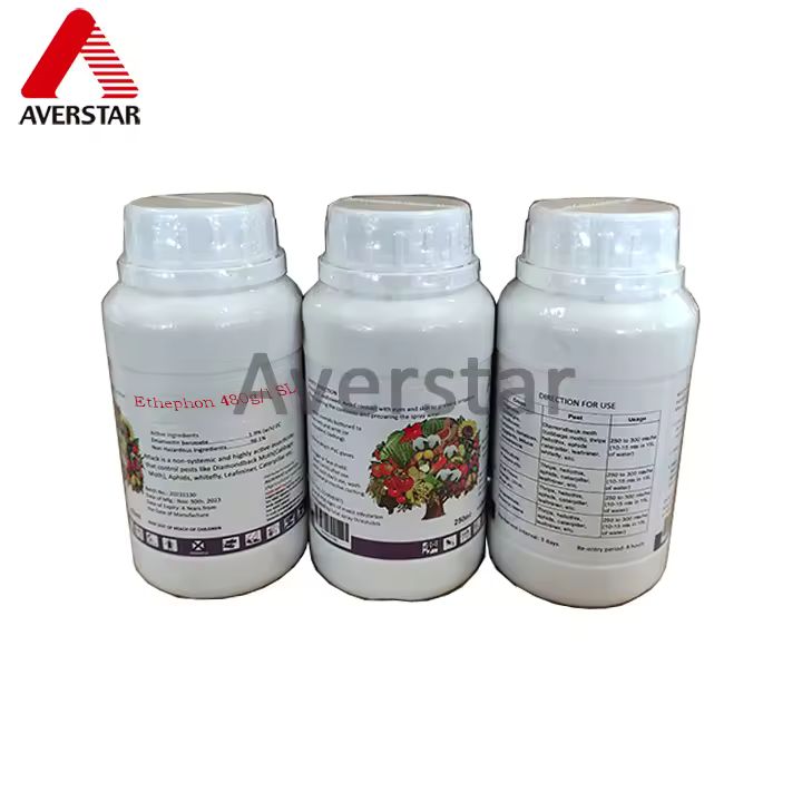 Ethephon 480g/l SL Plant Growth Regulator product and packaging image
