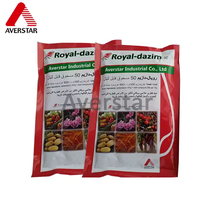 Carbendazim 50% WP Fungicide product and packaging image