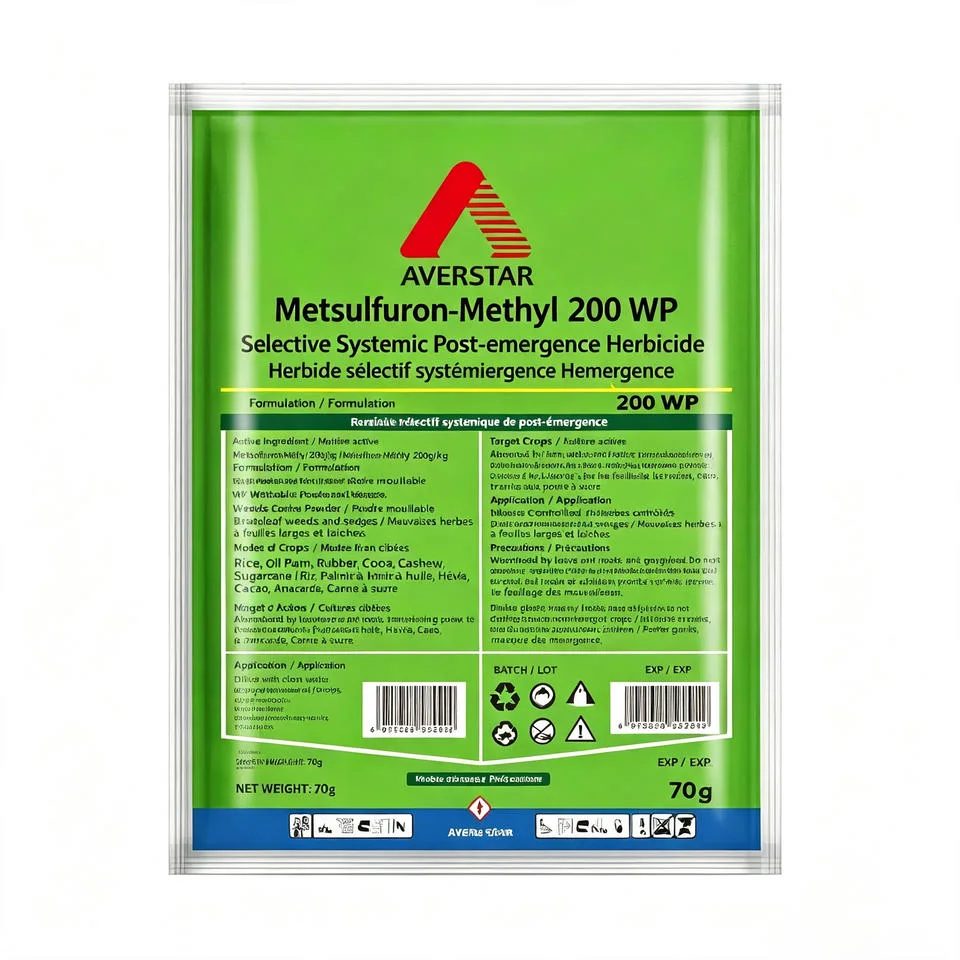Metsulfuron-Methyl 200g/kg WP Herbicide reference packaging view 2