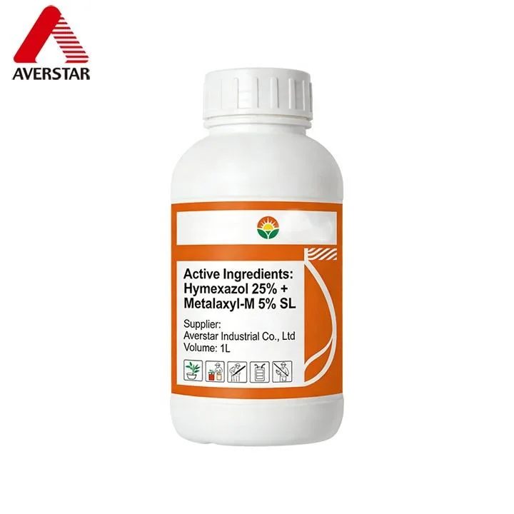 Hymexazol + Metalaxyl-M 25% / 5% SL Fungicide reference packaging view 2