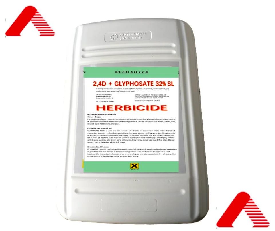 Glyphosate + 2,4-D 30% / 2% SL Herbicide reference packaging view 2