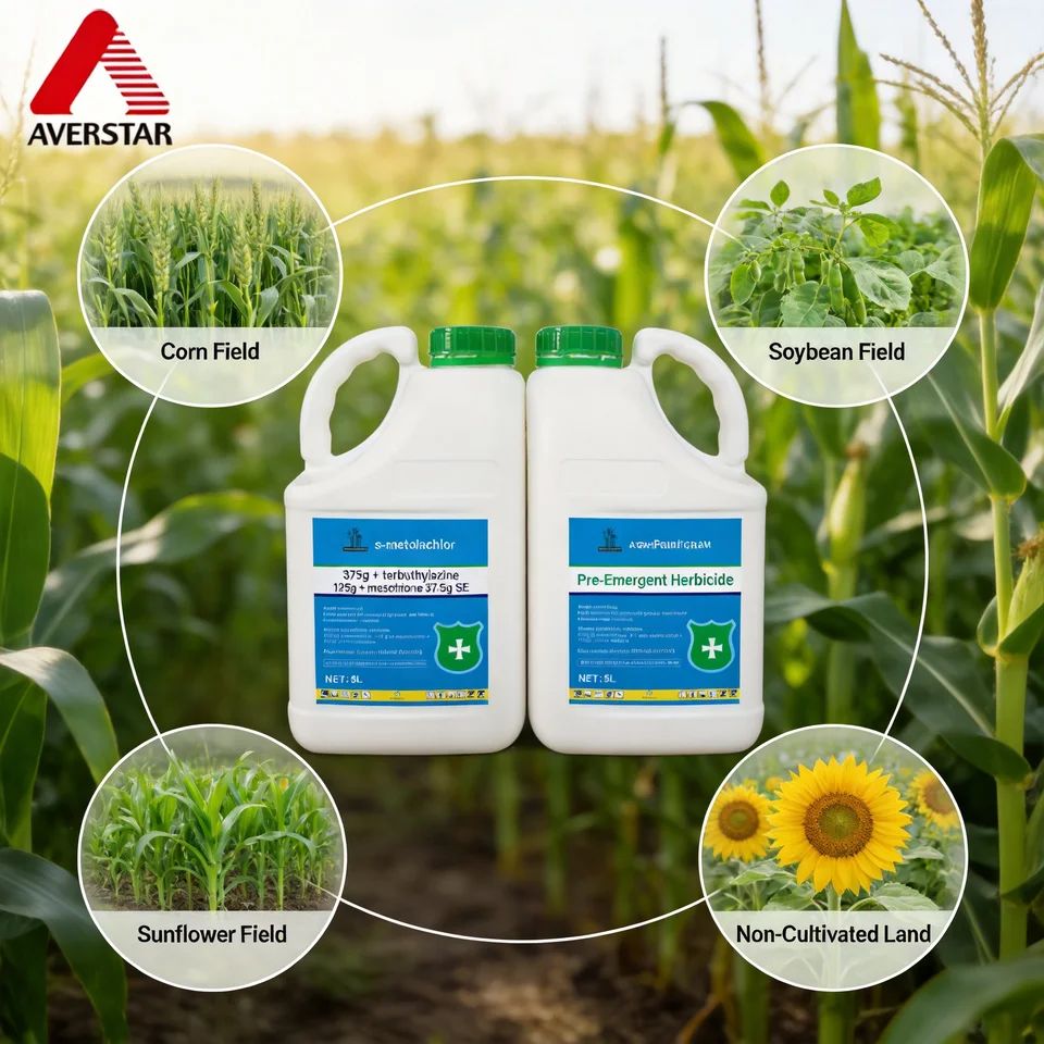 S-Metolachlor + Terbuthylazine + Mesotrione 375g/L / 125g/L / 37.5g/L SC Herbicide product packaging