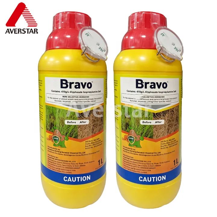 Glyphosate 410g/L SL Herbicide product packaging