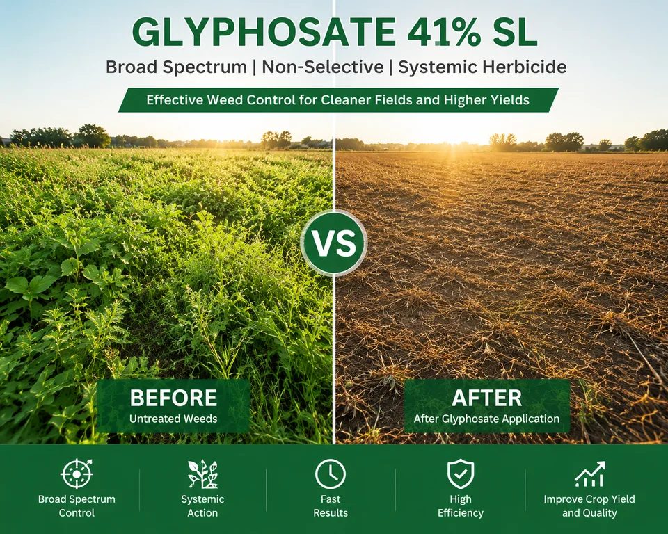 Glyphosate 480 G/L SL Herbicide reference packaging view 3