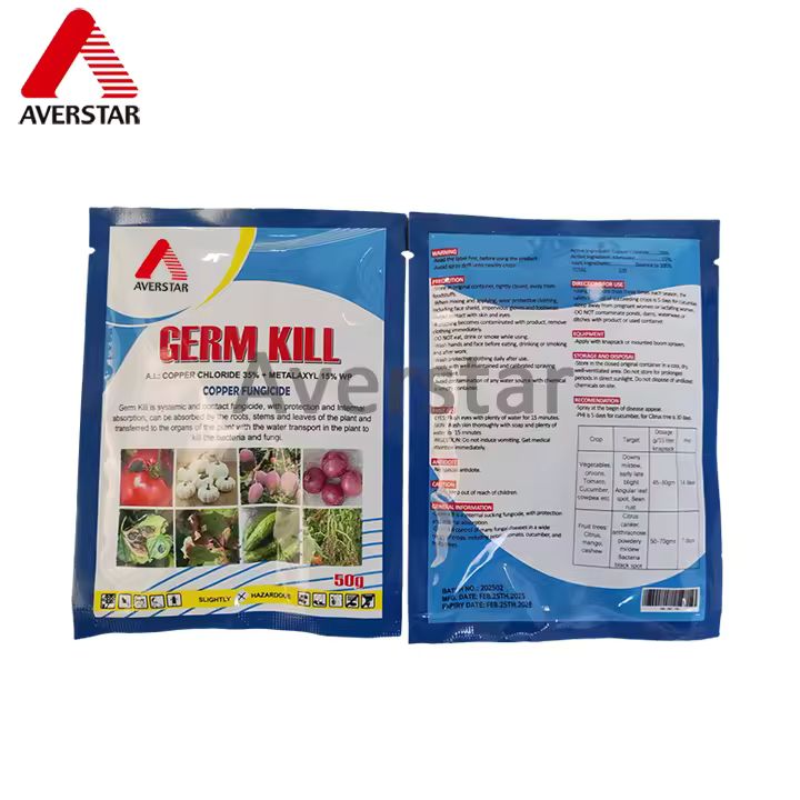 Metalaxyl 50% WP Fungicide product and packaging image