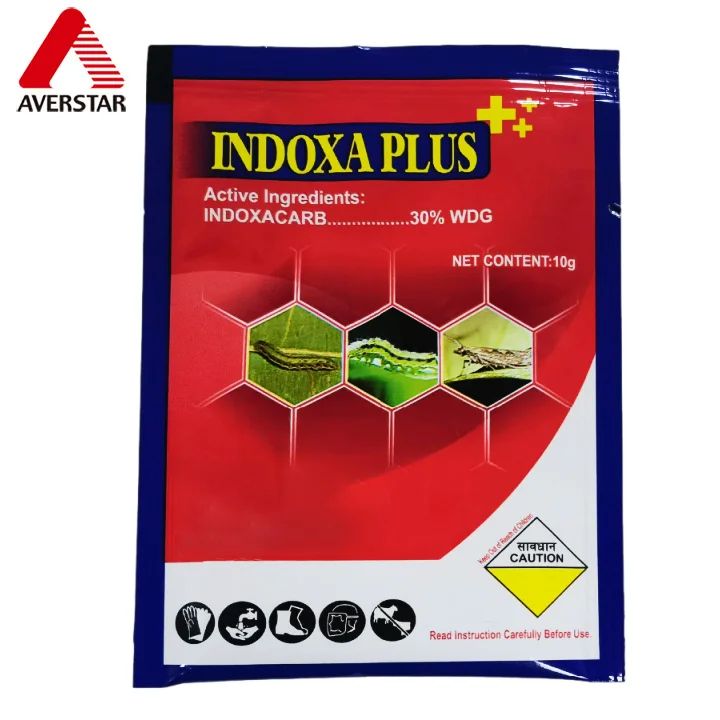 Indoxacarb 30% WG Insecticide product packaging