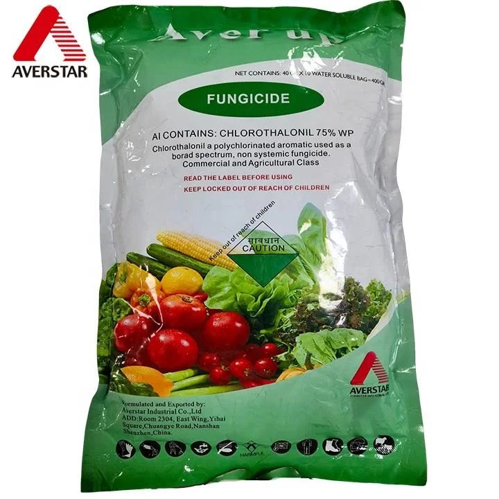 Chlorothalonil 75% WP Fungicide reference packaging view 2