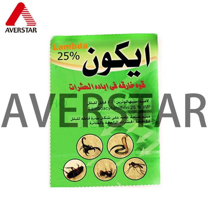 Lambda Cyhalothrin 25% WP Insecticide product packaging