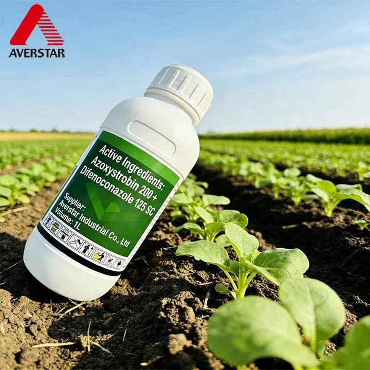 Azoxystrobin + Difenoconazole 200g/L / 125g/L SC Fungicide reference packaging view 2