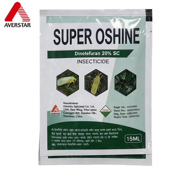 Dinotefuran 20% SC Insecticide product packaging