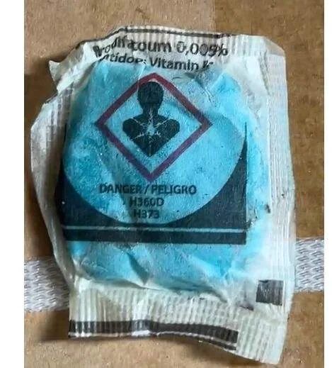 Brodifacoum 0.005% Bait Public Health Pest Control Product reference packaging view 2
