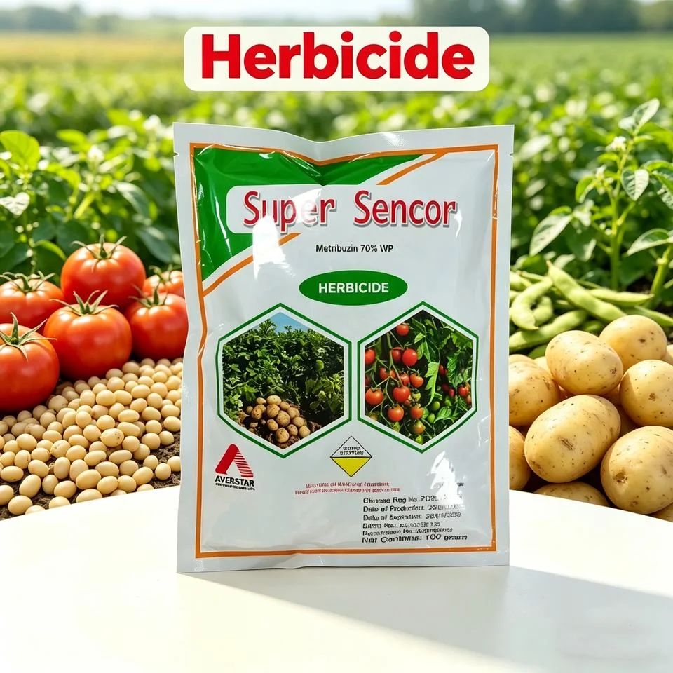 Metribuzin 70% WP Herbicide product packaging