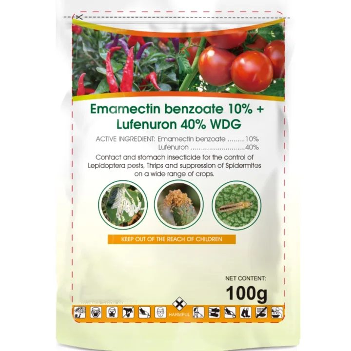 Lufenuron + Emamectin Benzoate 40% / 5% WG Insecticide reference packaging view 2