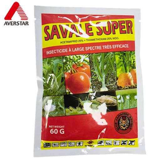Acetamiprid + Thiamethoxam 25% / 25% WG Insecticide product packaging