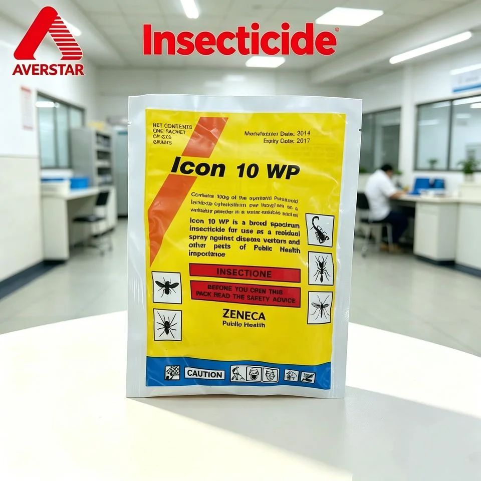 Lambda Cyhalothrin 10% WP Insecticide product packaging