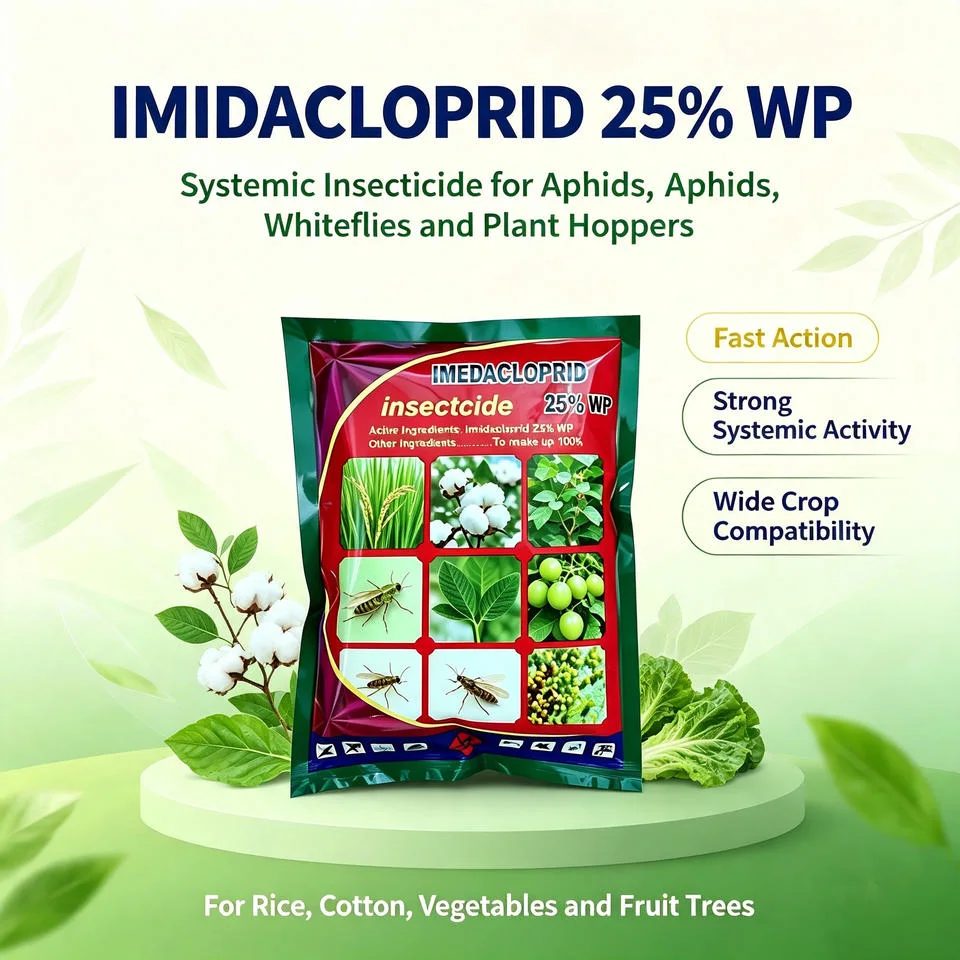 Imidacloprid 25% WP Insecticide reference packaging view 3