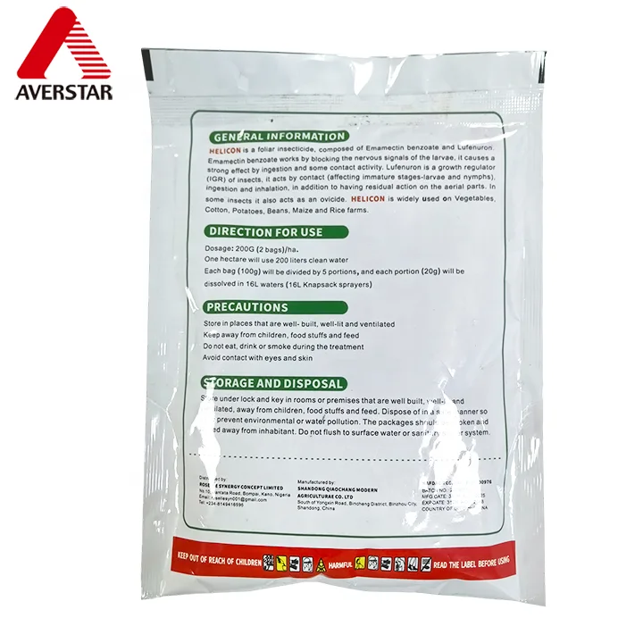 Emamectin Benzoate + Fipronil 5% / 40% WG Insecticide reference packaging view 3