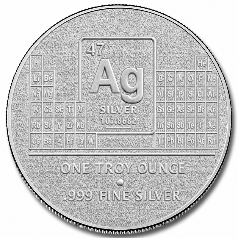 1 oz Elemetal Silver Round view 2